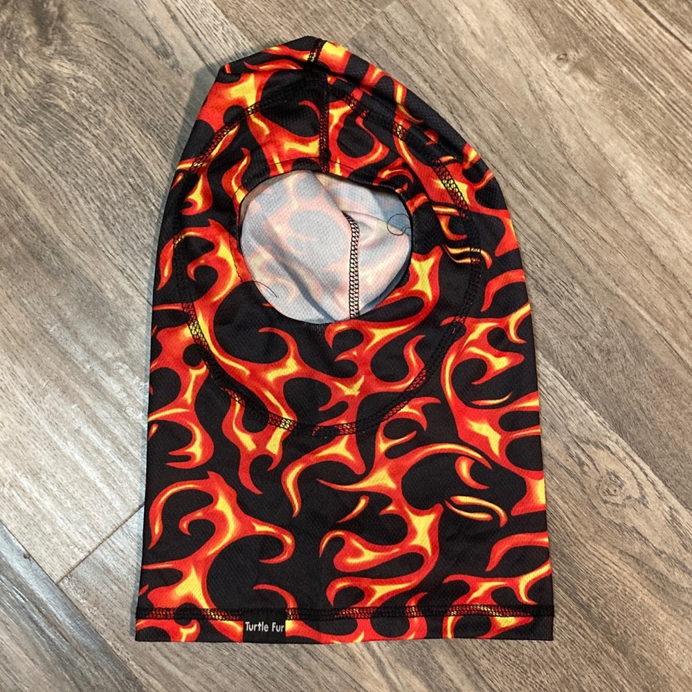 Turtle Fur Flame Pattern Balaclava